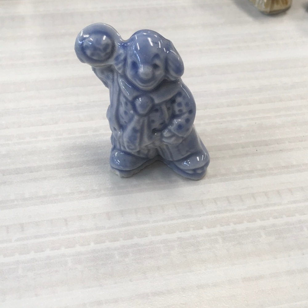 Clown Red Rose Figurine